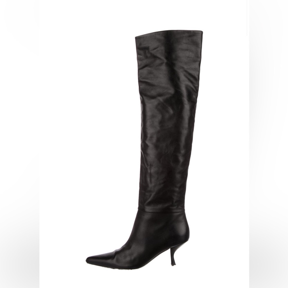 The Row made in Italy soft genuine leather size 8(38) pointed toe knee hi boot
